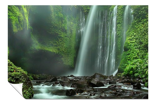 Green moss water fall - moss,