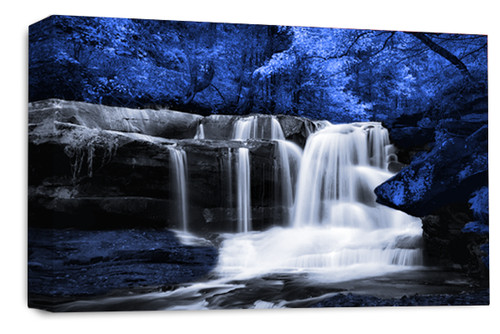 Waterfall wall art - art, purple
