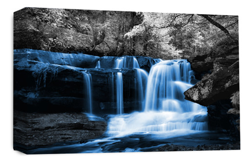 Large waterfall canvas print - large,
