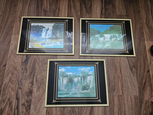 Vintage waterfall foil - vintage, wall