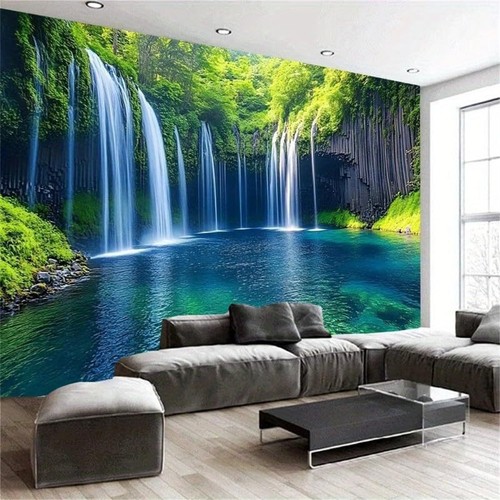 Natural forest waterfall - natural,
