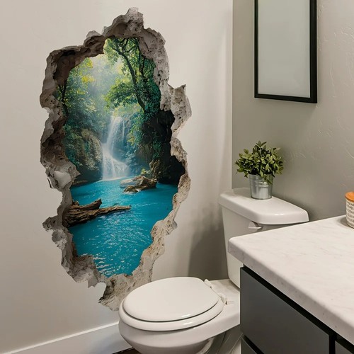 Creative waterfall landscape - creative,