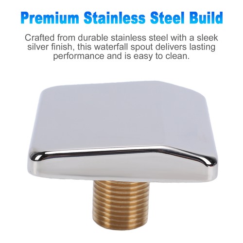 Stainless steel waterfall - stainless,