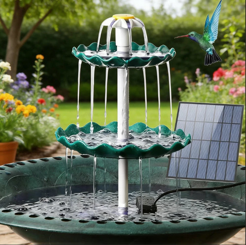 Solar pump bird bath - pump,