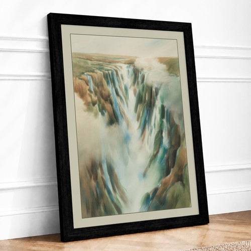 Waterfall mist - waterfall, in