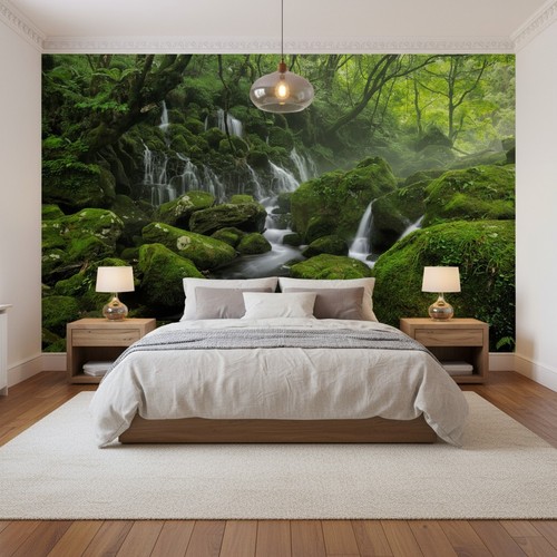 Natural waterfall wallpaper - waterfall,