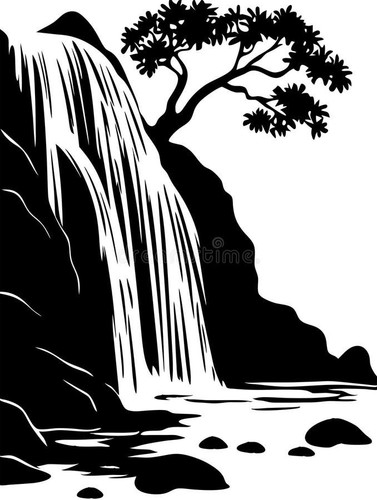 Waterfall vinyl sticker for - vinyl,