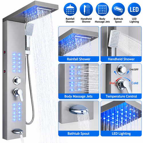 Led shower panel tower - panel,