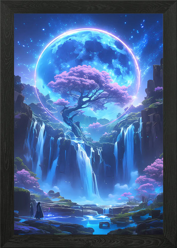 Fantasy waterfall landscape - fantasy,
