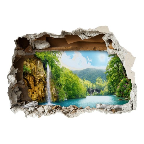Tropical waterfall lagoon - tropical,
