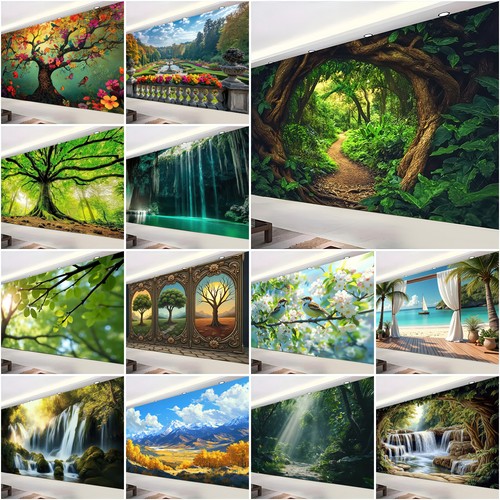 Large forest tree waterfall - large,